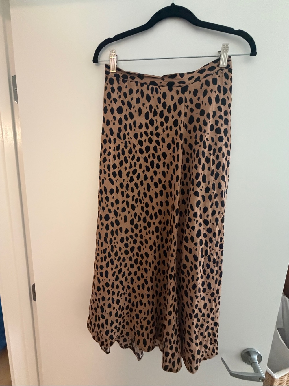 Reformation Bea Leopard-Print Midi Skirt